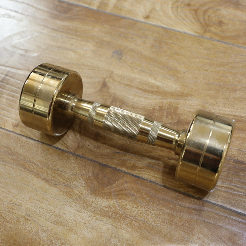 SED-ZY1 Golden Electroplated Dumbbell - Image 3
